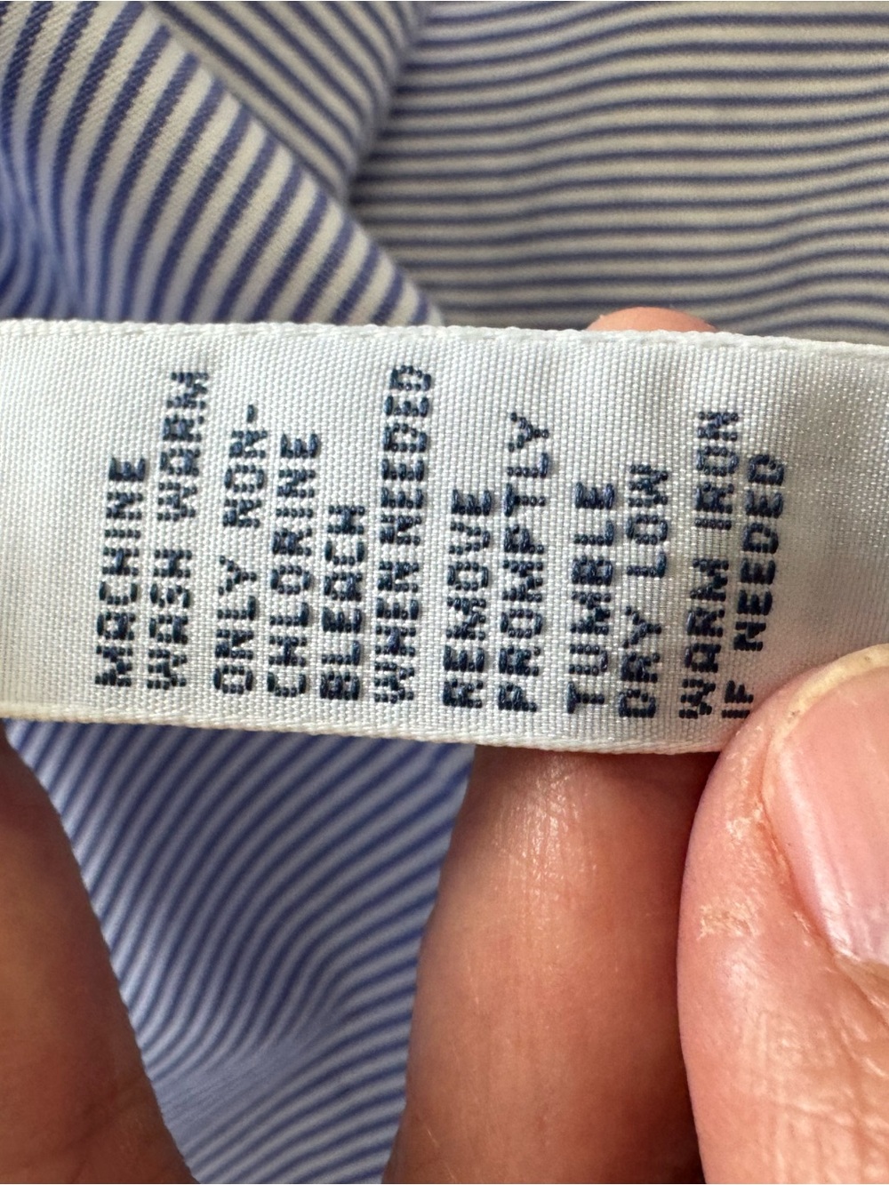 Ralph Lauren Light Blue Pinstripe Button-Down Dress Shirt - Picture 4 of 10